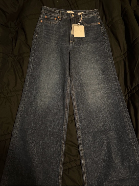 pistola Denim - Pistola Dark Blue High-Rise Wide Leg Jeans